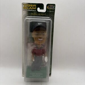Tiger Woods 2001 Masters  Tiger Slam Bobble Head Play Makers By Upper Deck 2002